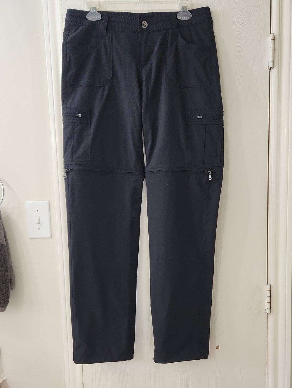 Womens KUHL Black Horizon Convertible Trail Pants/Shorts Size 10 Reg Style #6297